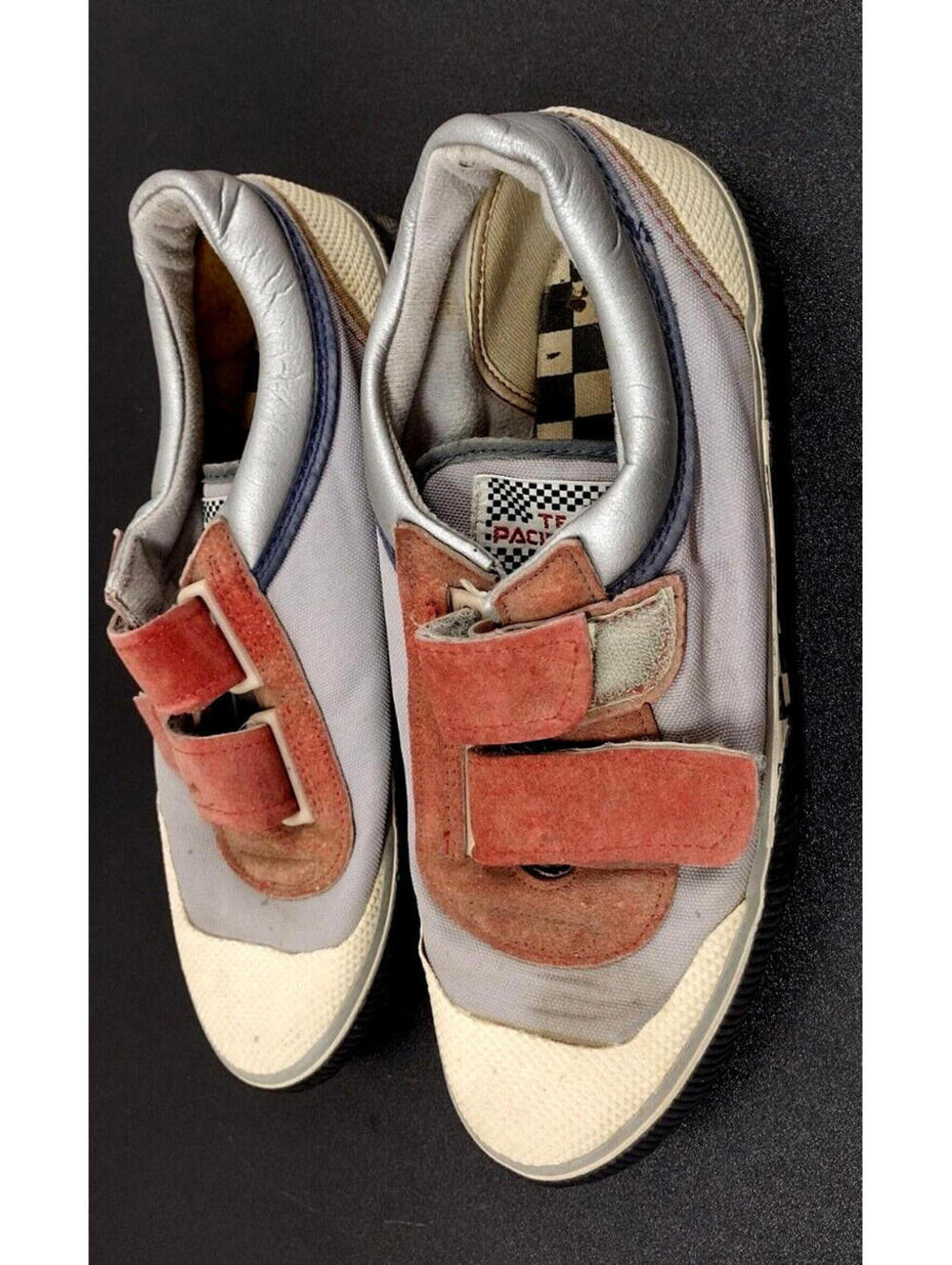 Vintage TEAM FACIFIC TRAIL SHOES CHECKERS - BACK TO THE FUTURE ERA 80S POP ART 7